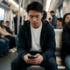 用户头像，一位经常使用手机查看赛事的通勤球迷